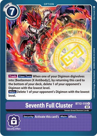Seventh Full Cluster (Across Time) Near Mint - Nick Nack's Full Frontal Attack
