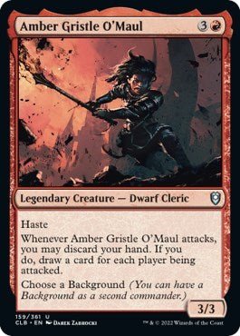 Amber Gristle O'Maul (Commander Legends: Battle for Baldur's Gate) Near Mint - Nick Nack's Full Frontal Attack