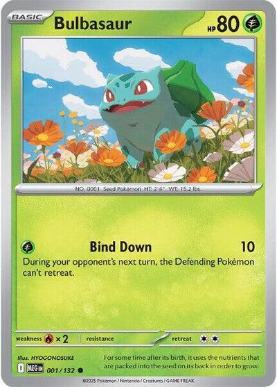 Bulbasaur - 001 (ME01: Mega Evolution) Near Mint - Nick Nack's Full Frontal Attack