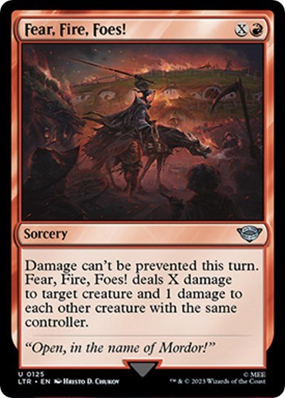 Fear, Fire, Foes! (Universes Beyond: The Lord of the Rings: Tales of Middle-earth) Near Mint - Nick Nack's Full Frontal Attack