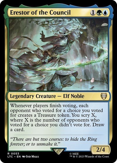 Erestor of the Council (Commander: The Lord of the Rings: Tales of Middle - earth) Near Mint - Nick Nack's Full Frontal Attack