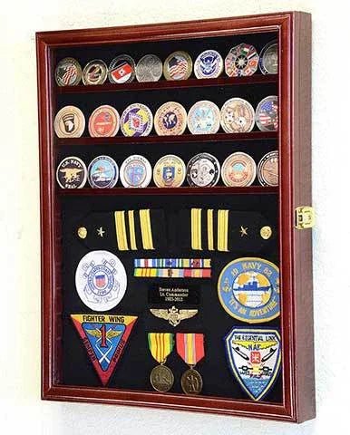 Challenge Coin / Medals / Pins / Badges / Ribbons / Insignia / Buttons Display Case - Nick Nack's Full Frontal Attack