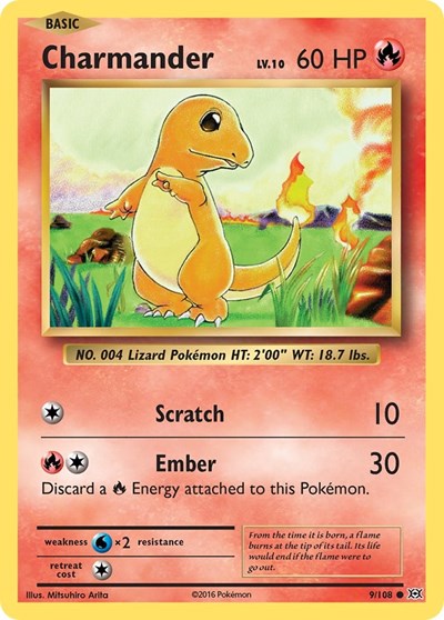 Charmander (XY - Evolutions) Near Mint Reverse Holofoil