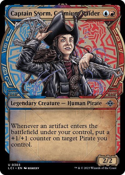 Captain Storm, Cosmium Raider (Showcase) (The Lost Caverns of Ixalan) Near Mint - Nick Nack's Full Frontal Attack