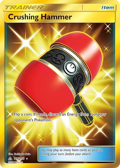 Crushing Hammer (Secret Rare) (SM - Ultra Prism) Near Mint Holofoil - Nick Nack's Full Frontal Attack
