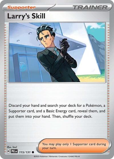 Larry's Skill - 115 (SV: Prismatic Evolutions) Near Mint - Nick Nack's Full Frontal Attack