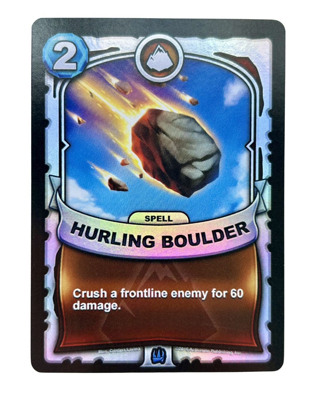 Hurling Boulder (Battlecast) (Silver Foil) - Nick Nack's Full Frontal Attack