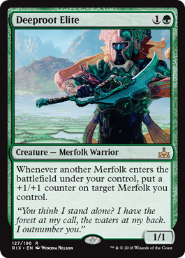 Deeproot Elite (Rivals of Ixalan) Near Mint - Nick Nack's Full Frontal Attack