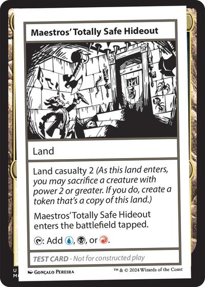 Maestros' Totally Safe Hideout (Mystery Booster 2 Playtest Cards) Near Mint