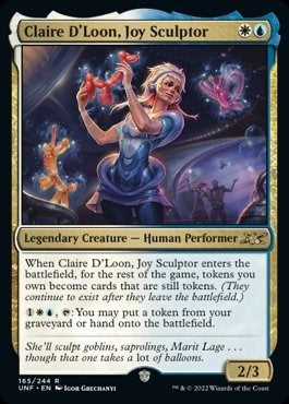 Claire D'Loon, Joy Sculptor (Unfinity) Near Mint - Nick Nack's Full Frontal Attack