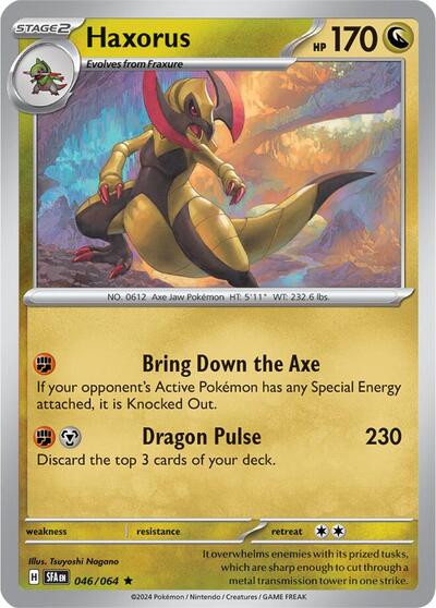 Haxorus (SV: Shrouded Fable) Near Mint Reverse Holofoil - Nick Nack's Full Frontal Attack