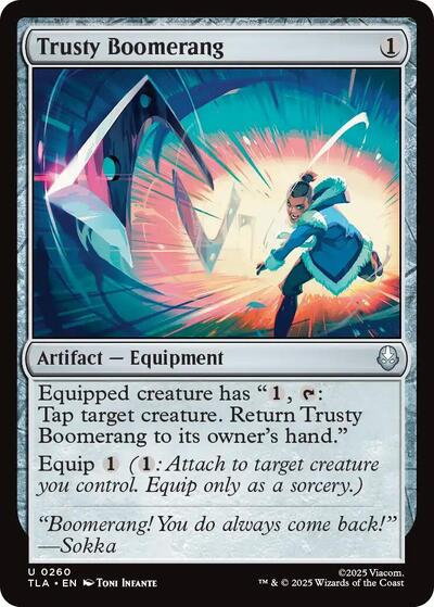 Trusty Boomerang (Avatar: The Last Airbender) Near Mint Foil - Nick Nack's Full Frontal Attack
