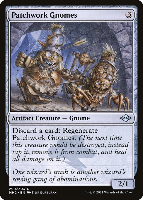 Patchwork Gnomes (Foil Etched) (Modern Horizons 2) Near Mint Foil - Nick Nack's Full Frontal Attack