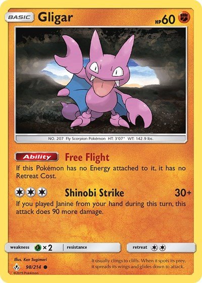 Gligar (SM - Unbroken Bonds) Near Mint - Nick Nack's Full Frontal Attack
