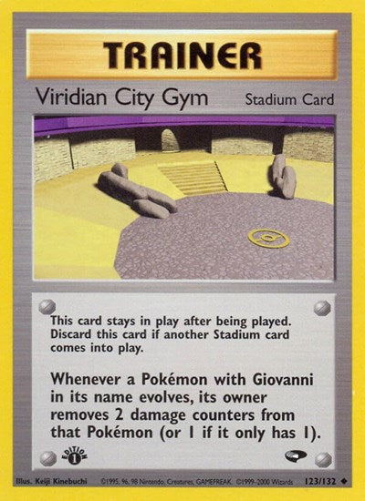 Viridian City Gym (Gym Challenge) Light Play 1st Edition