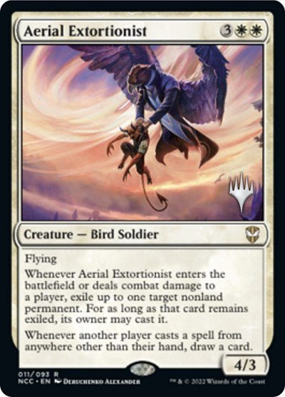 Aerial Extortionist (Promo Pack: Streets of New Capenna) Near Mint Foil - Nick Nack's Full Frontal Attack