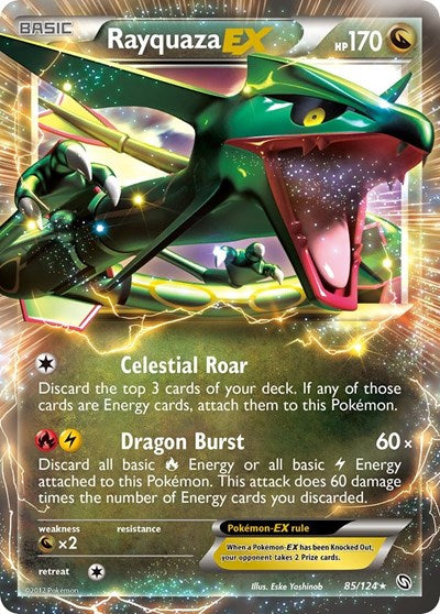 Rayquaza EX (Dragons Exalted) Near Mint Holofoil
