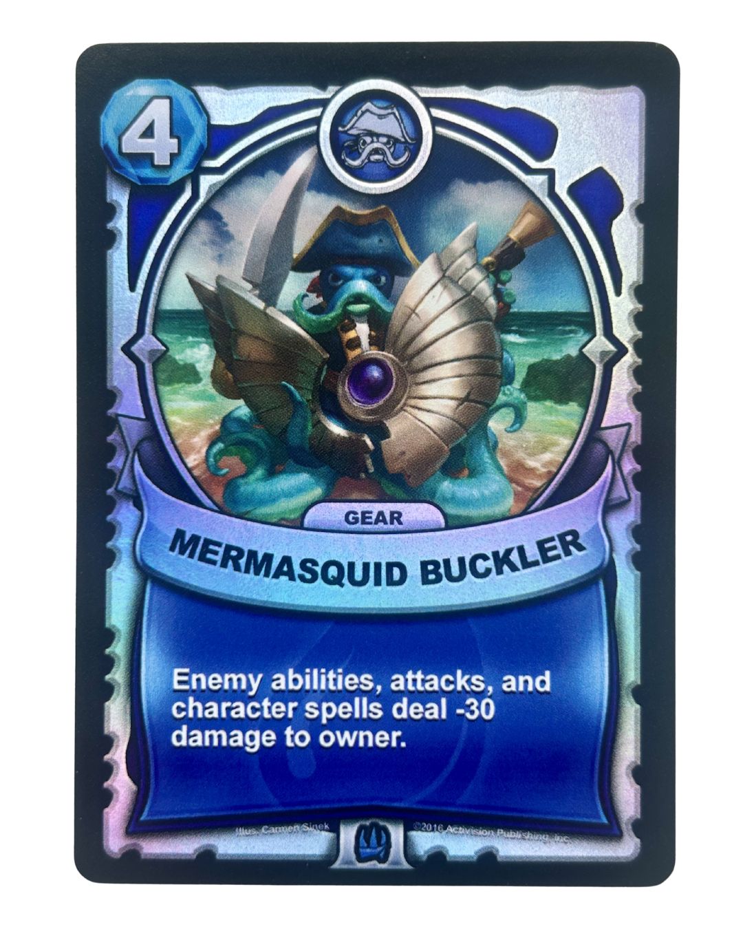 Mermasquid Buckler (Battlecast) (Silver Foil) - Nick Nack's Full Frontal Attack