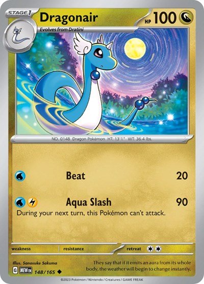 Dragonair - 148 (Scarlet and Violet: 151) Near Mint - Nick Nack's Full Frontal Attack