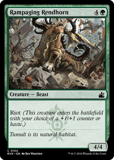 Rampaging Rendhorn (Ravnica Remastered) Near Mint
