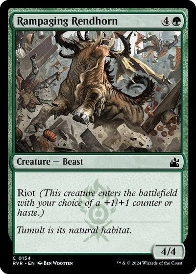 Rampaging Rendhorn (Ravnica Remastered) Near Mint - Nick Nack's Full Frontal Attack