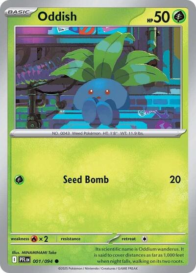 Oddish (ME02: Phantasmal Flames) Near Mint Reverse Holofoil