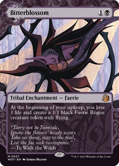 Bitterblossom (Wilds of Eldraine: Enchanting Tales) Near Mint Foil