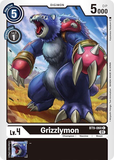 Grizzlymon (X Record) Near Mint - Nick Nack's Full Frontal Attack