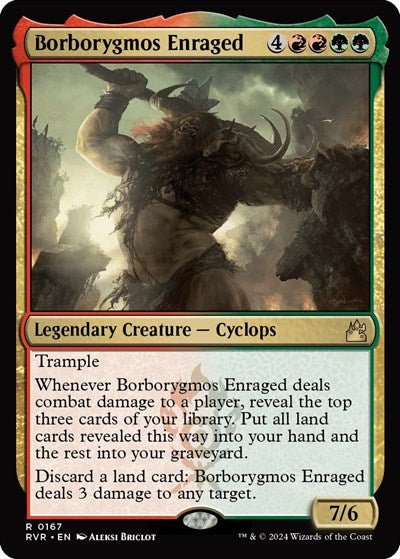 Borborygmos Enraged (Ravnica Remastered) Near Mint Foil - Nick Nack's Full Frontal Attack
