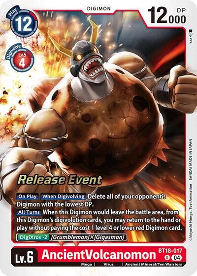 AncientVolcanomon (Release Special Booster 2.0 Pre-Release Cards) Near Mint Foil