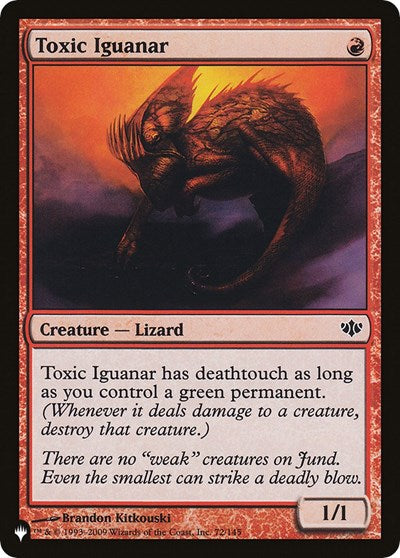 Toxic Iguanar (The List) Near Mint - Nick Nack's Full Frontal Attack
