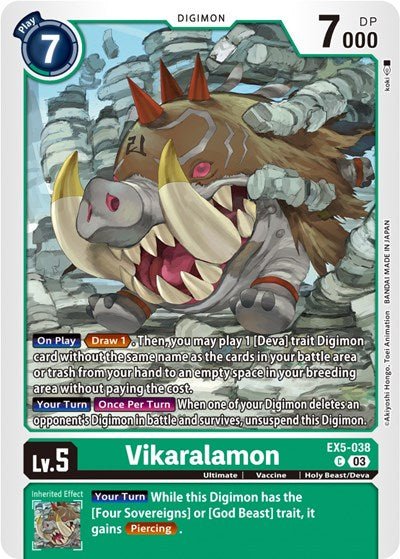Vikaralamon (Animal Colosseum) Near Mint - Nick Nack's Full Frontal Attack