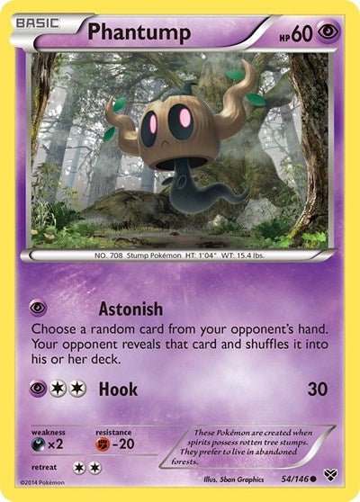 Phantump (XY Base Set) Near Mint Reverse Holofoil - Nick Nack's Full Frontal Attack