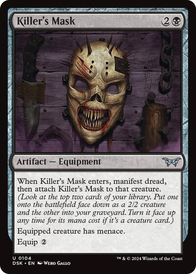 Killer's Mask (Duskmourn: House of Horror) Near Mint - Nick Nack's Full Frontal Attack