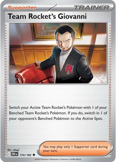 Team Rocket's Giovanni (SV10: Destined Rivals) Near Mint - Nick Nack's Full Frontal Attack