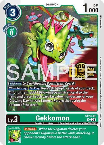 Gekkomon (Welcome Tamers Pack Vol.2) (Starter Deck 23: Beatbreak Release Event Cards) Near Mint Foil - Nick Nack's Full Frontal Attack
