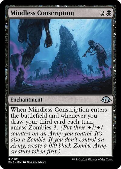 Mindless Conscription (Modern Horizons 3) Near Mint - Nick Nack's Full Frontal Attack
