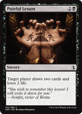 Painful Lesson (Amonkhet) Near Mint - Nick Nack's Full Frontal Attack