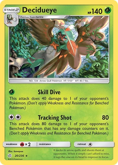 Decidueye (SM - Cosmic Eclipse) Near Mint Holofoil