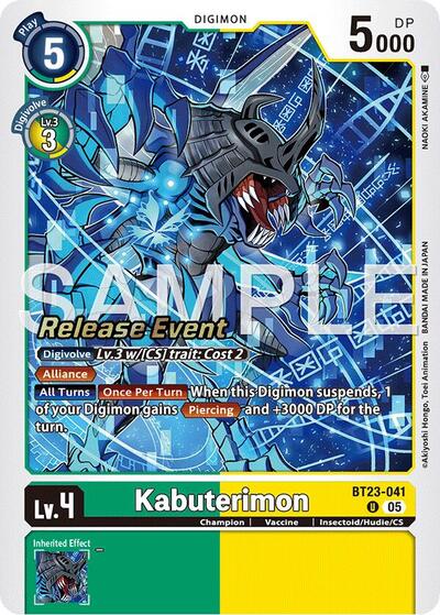 Kabuterimon (Hackers' Slumber Release Event Cards) Near Mint Foil