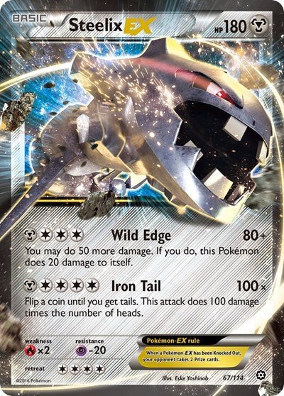 Steelix EX (XY - Steam Siege) Near Mint Holofoil - Nick Nack's Full Frontal Attack
