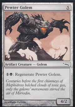 Pewter Golem (Mirrodin) Light Play