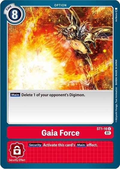 Gaia Force ST1 - 16 (Alternate Art) (Starter Deck 07: Gallantmon) Near Mint - Nick Nack's Full Frontal Attack
