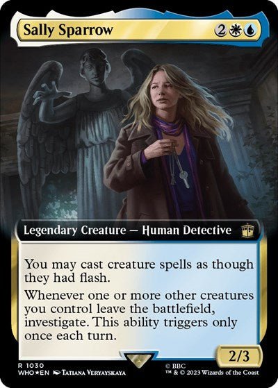 Sally Sparrow (Extended Art) (Surge Foil) (Universes Beyond: Doctor Who) Near Mint Foil - Nick Nack's Full Frontal Attack