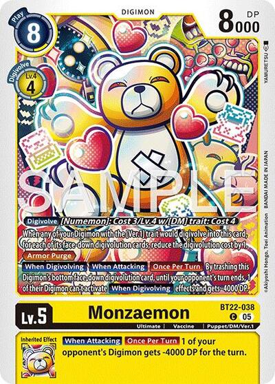 Monzaemon (Cyber Eden) Near Mint - Nick Nack's Full Frontal Attack
