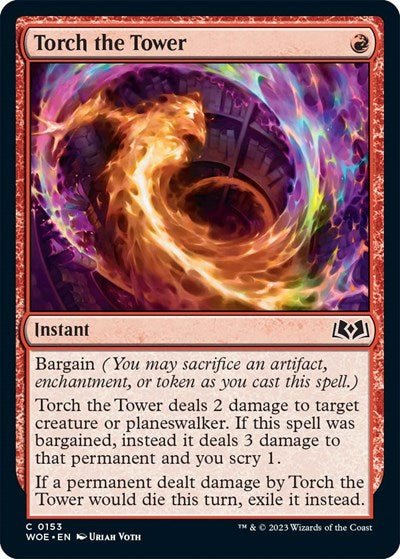 Torch the Tower (Wilds of Eldraine) Near Mint - Nick Nack's Full Frontal Attack