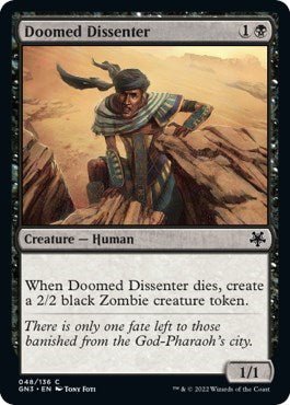 Doomed Dissenter (Magic Game Night: Free - For - All) Near Mint - Nick Nack's Full Frontal Attack
