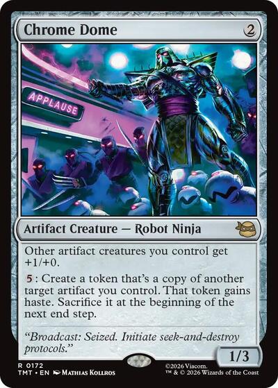 Chrome Dome (Teenage Mutant Ninja Turtles) Near Mint - Nick Nack's Full Frontal Attack