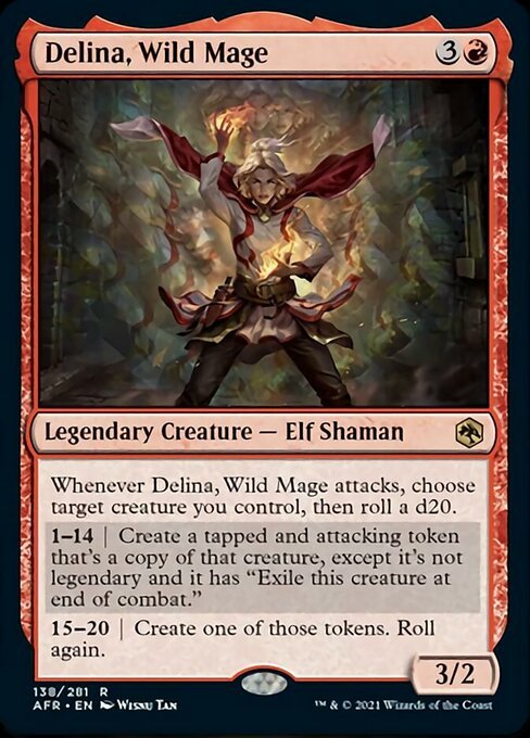 Delina, Wild Mage (Adventures in the Forgotten Realms) Near Mint - Nick Nack's Full Frontal Attack
