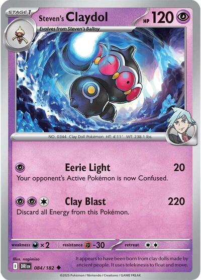 Steven's Claydol (SV10: Destined Rivals) Near Mint - Nick Nack's Full Frontal Attack